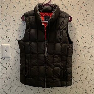 GAP Black Quilted Vest